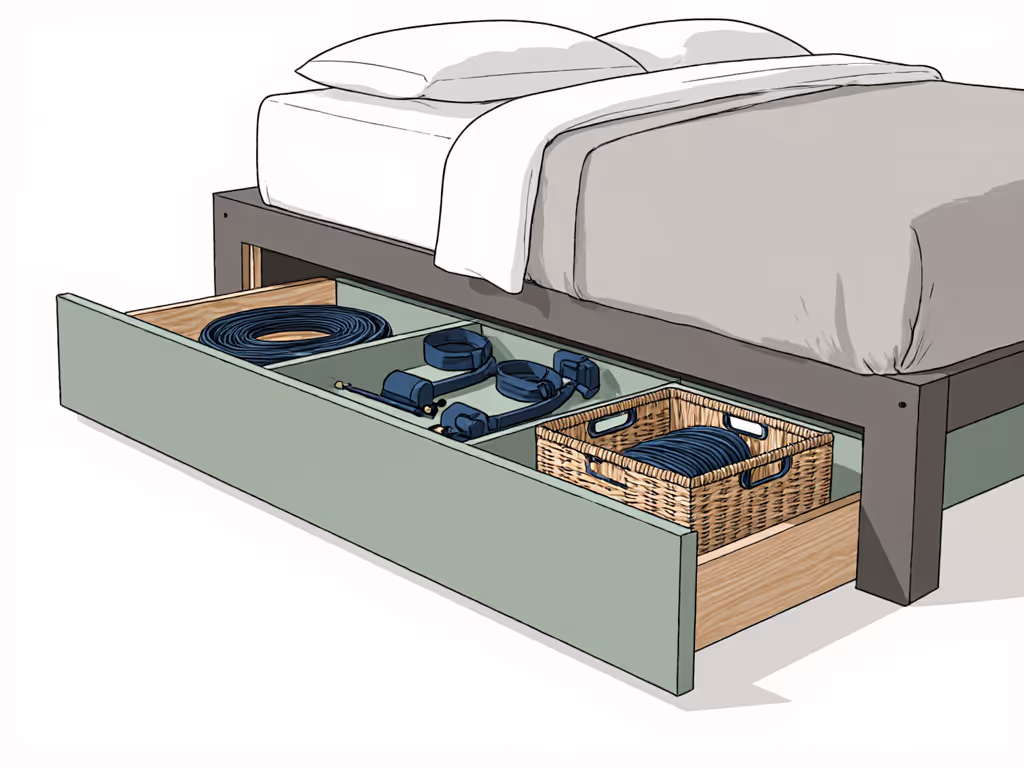 illustration_showing_portable_cable_machine_fitting_into_under-bed_storage_space