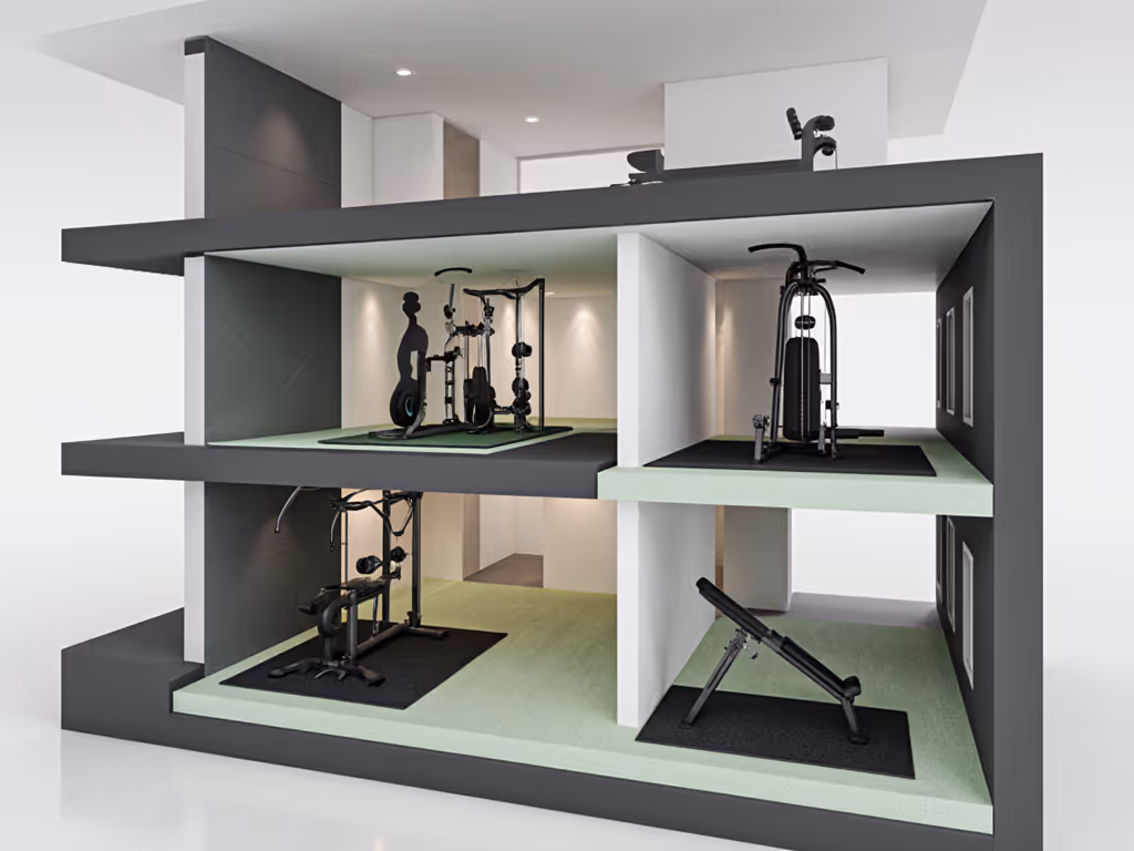 vibration_isolation_layers_for_apartment_gyms