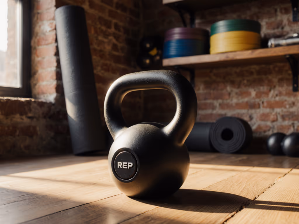 REP Adjustable Kettlebell: 5 Weights, Zero Clutter